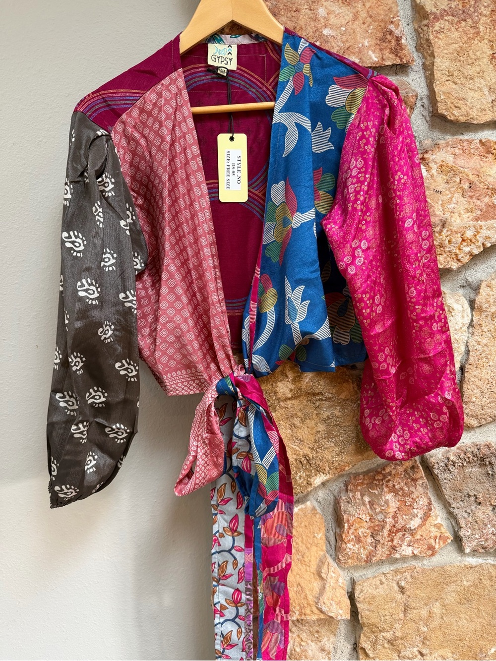Jaded Gypsy Patchwork Wrap Top